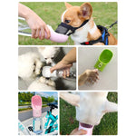 Portable Water Bottle Feeder Bowl